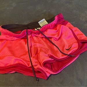Nike Women's Pink Mesh Running Shorts